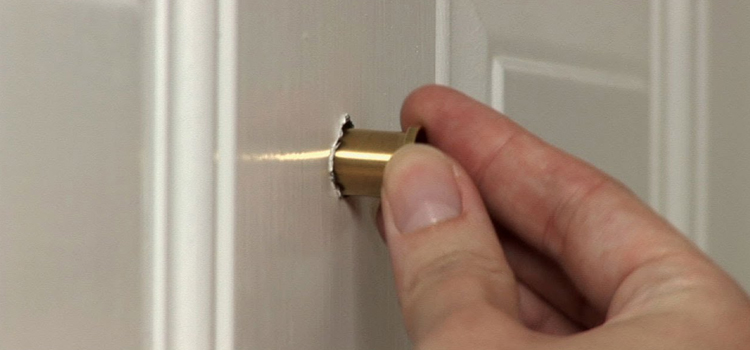 peephole door repair in Saratoga